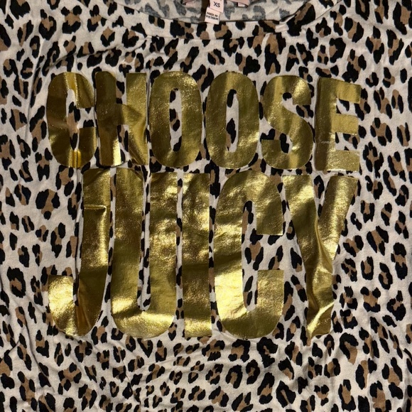 Vintage Leopard Print Juicy Couture Tee - Picture 2 of 2